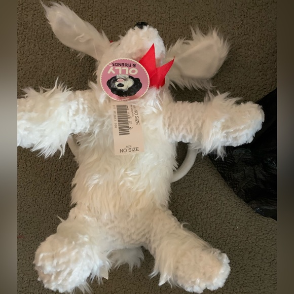 New Vintage Olly & Friends Dog White Poodle Bag “Empress Emily” Double handles - Picture 8 of 9